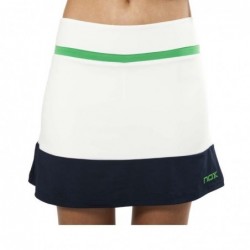 Falda padel pro blanca logo...